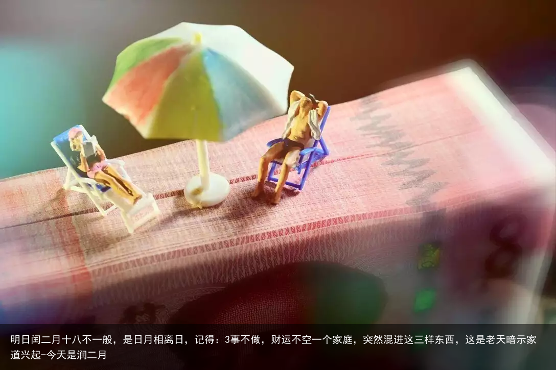 明日闰二月十八不一般,是日月相离日,记得:3事不做,财运不空一个家庭,突然混进这三样东西,这是老天暗示家道兴起-今天是润二月