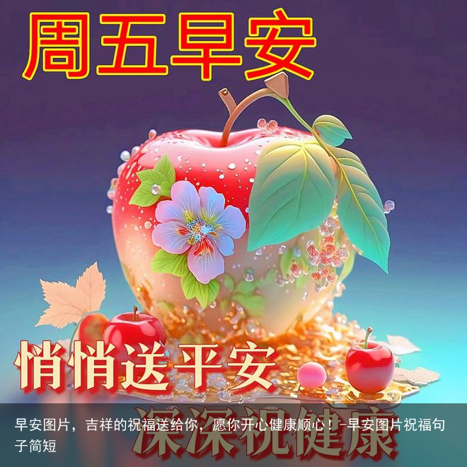 早安图片,吉祥的祝福送给你,愿你开心健康顺心!-早安图片祝福句子简短