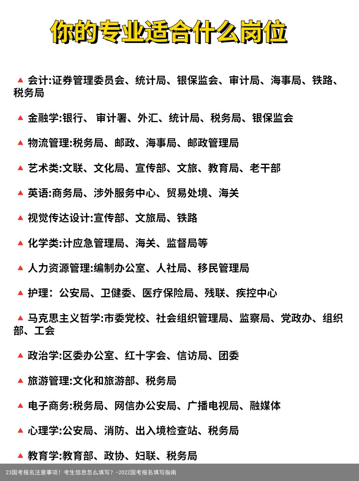 23国考报名注意事项!考生信息怎么填写?-2022国考报名填写指南