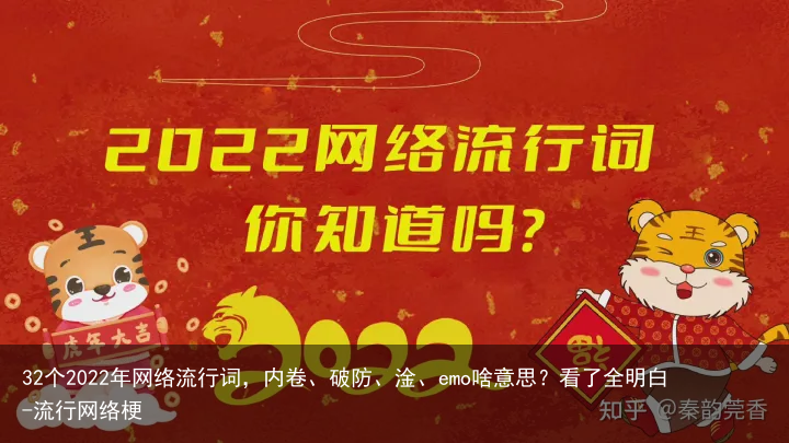 32个2022年网络流行词,内卷、破防、淦、emo啥意思?看了全明白-流行网络梗