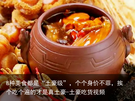 8种美食都是“土豪级”,个个身价不菲,挨个吃个遍的才是真土豪-土豪吃货视频
