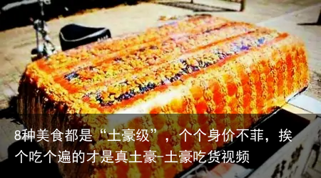 8种美食都是“土豪级”,个个身价不菲,挨个吃个遍的才是真土豪-土豪吃货视频
