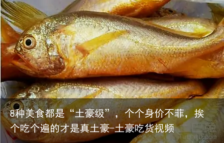 8种美食都是“土豪级”,个个身价不菲,挨个吃个遍的才是真土豪-土豪吃货视频