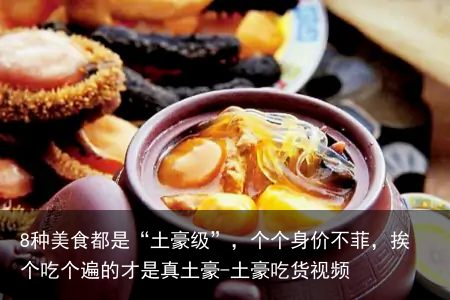 8种美食都是“土豪级”,个个身价不菲,挨个吃个遍的才是真土豪-土豪吃货视频
