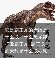 它是霸王龙的天敌是什么龙,什么恐龙能打败霸王龙-霸王龙的天敌是什么龙视频