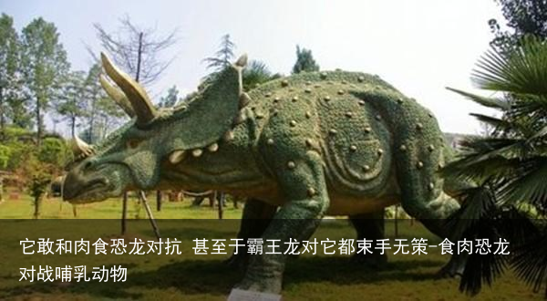 它敢和肉食恐龙对抗 甚至于霸王龙对它都束手无策-食肉恐龙对战哺乳动物