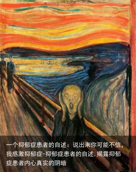一个抑郁症患者的自述:说出来你可能不信,我感激抑郁症-抑郁症患者的自述,揭露抑郁症患者内心真实的阴暗