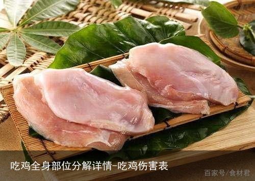 吃鸡全身部位分解详情-吃鸡伤害表