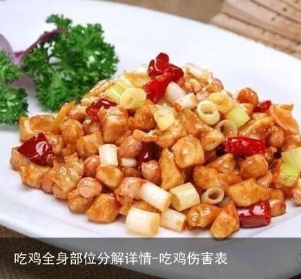吃鸡全身部位分解详情-吃鸡伤害表