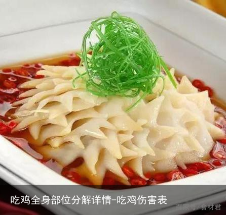 吃鸡全身部位分解详情-吃鸡伤害表