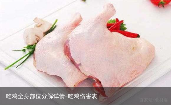吃鸡全身部位分解详情-吃鸡伤害表