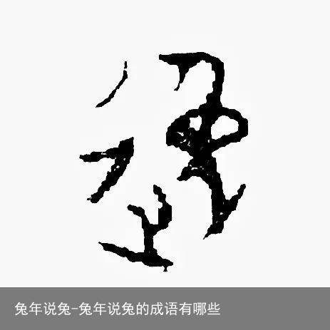 兔年说兔-兔年说兔的成语有哪些