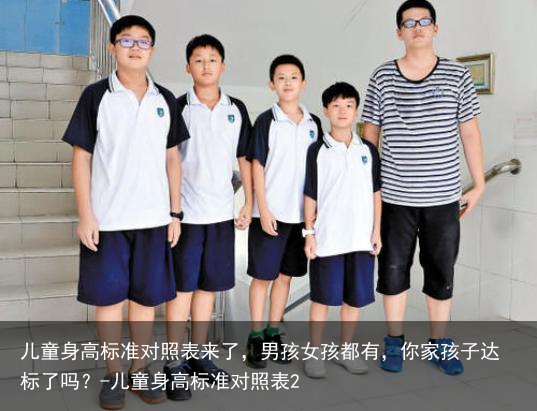 儿童身高标准对照表来了,男孩女孩都有,你家孩子达标了吗?-儿童身高标准对照表2