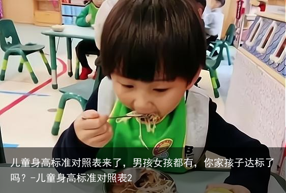 儿童身高标准对照表来了,男孩女孩都有,你家孩子达标了吗?-儿童身高标准对照表2