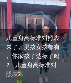 儿童身高标准对照表来了,男孩女孩都有,你家孩子达标了吗?-儿童身高标准对照表2