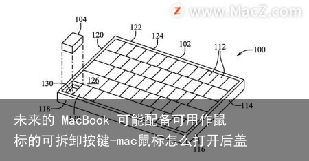 未来的 MacBook 可能配备可用作鼠标的可拆卸按键-mac鼠标怎么打开后盖