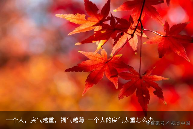 一个人,戾气越重,福气越薄-一个人的戾气太重怎么办