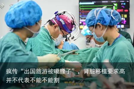 疯传“出国旅游被噶腰子”,肾脏移植要求高并不代表不能不能割