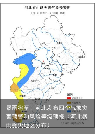 暴雨将至!河北发布四个气象灾害预警和风险等级预报(河北暴雨受灾地区分布)