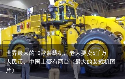 世界最大的10款装载机,老大要卖6千万人民币,中国土豪有两台(最大的装载机图片)