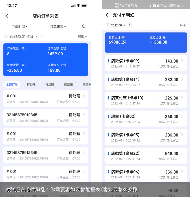 对账还在手忙脚乱?你需要客如云智能报表(客如云怎么交账)