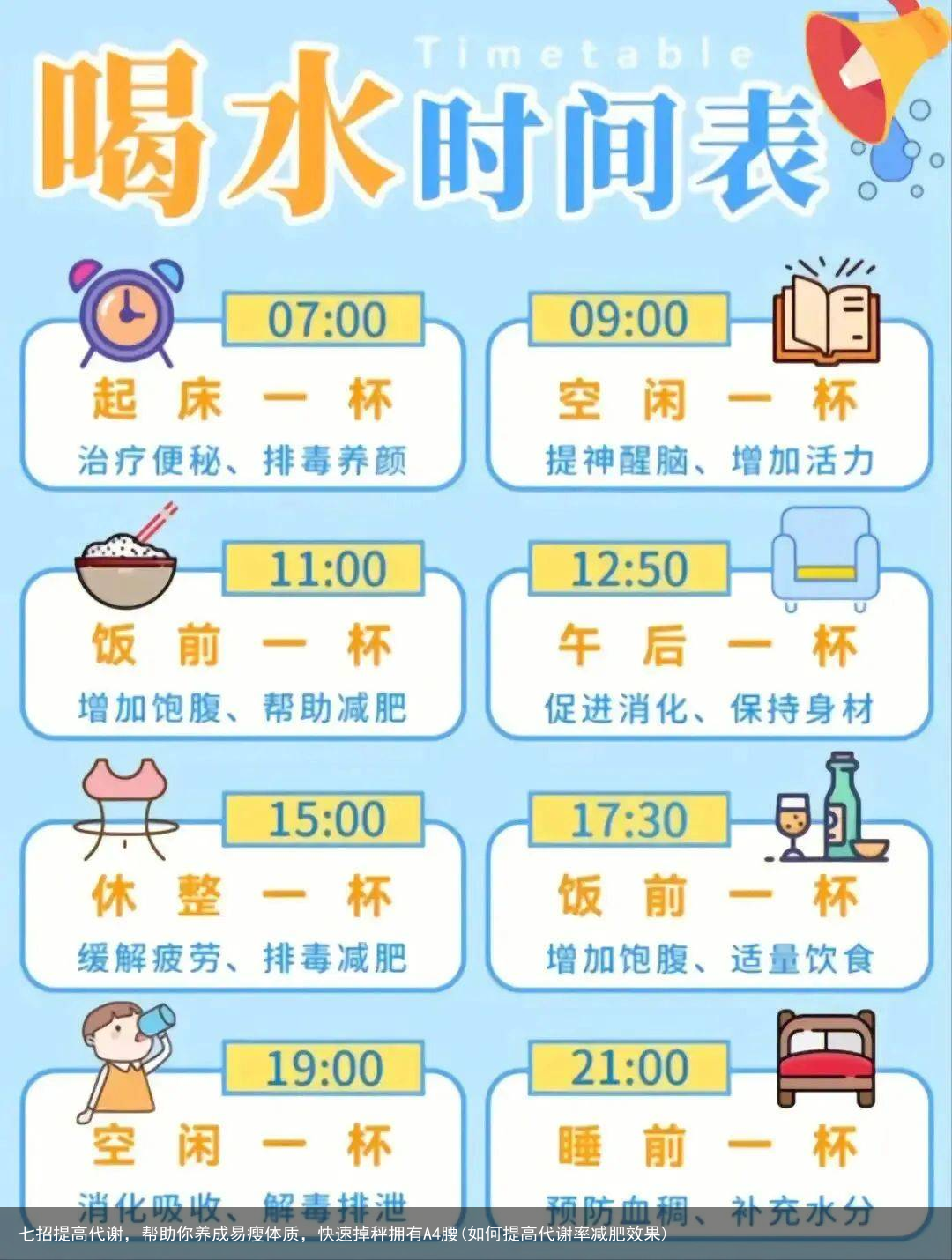 七招提高代谢,帮助你养成易瘦体质,快速掉秤拥有A4腰(如何提高代谢率减肥效果)