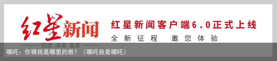 哪吒:你猜我是哪里的崽?(哪吒我是哪吒)