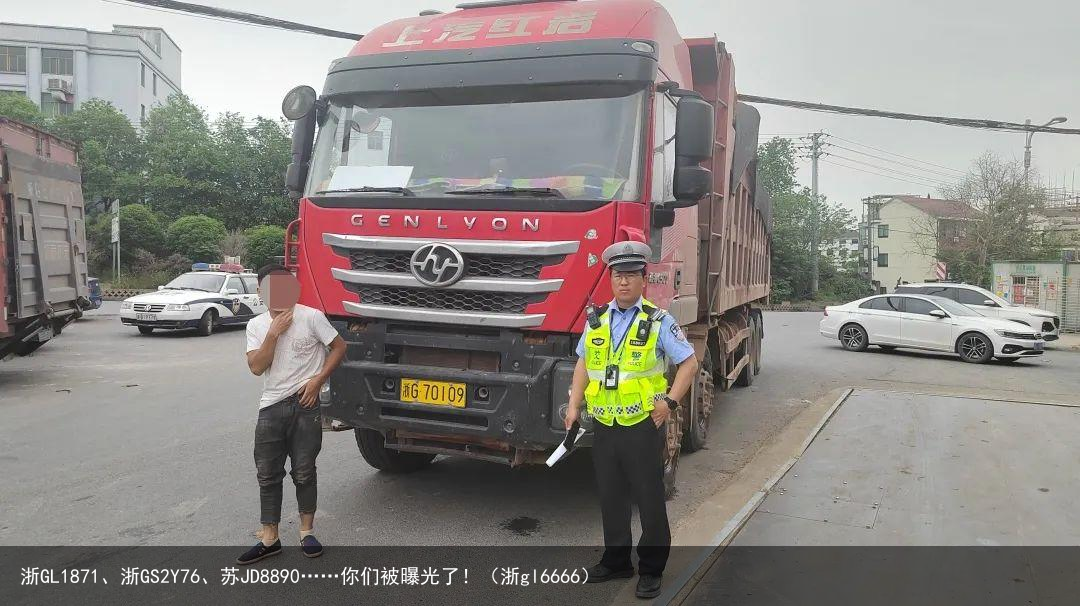 浙GL1871、浙GS2Y76、苏JD8890……你们被曝光了!(浙gl6666)