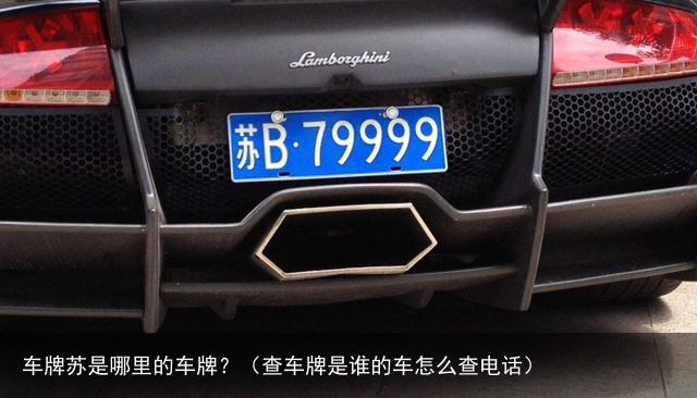车牌苏是哪里的车牌?(查车牌是谁的车怎么查电话)