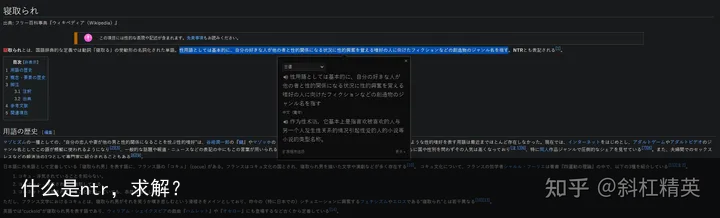 什么是ntr,求解?
