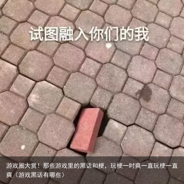 游戏圈大赏!那些游戏里的黑话和梗,玩梗一时爽一直玩梗一直爽(游戏黑话有哪些)