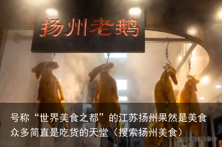 号称“世界美食之都”的江苏扬州果然是美食众多简直是吃货的天堂(搜索扬州美食)
