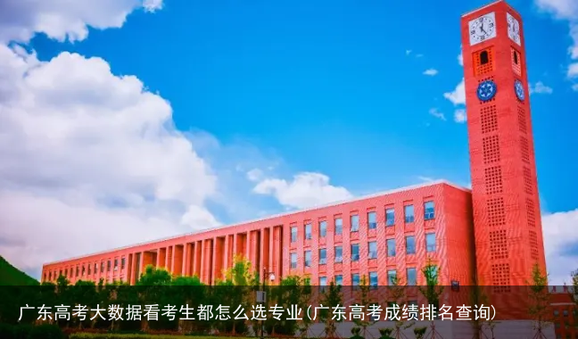 广东高考大数据看考生都怎么选专业(广东高考成绩排名查询)