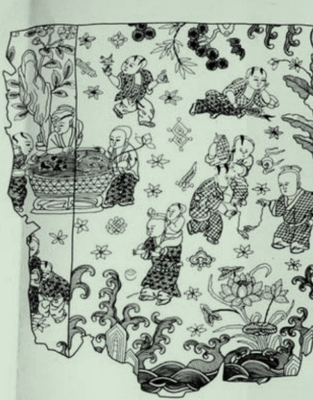 明定陵出土百子衣,上面有个古老游戏,因三个原因游戏已经消失了-百子百福的寓意