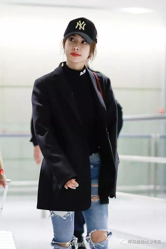 戴帽子是一种时尚&MLB-mlb帽子戴起来两边鼓起来的