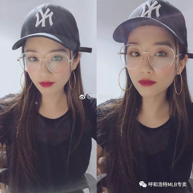 戴帽子是一种时尚&MLB-mlb帽子戴起来两边鼓起来的