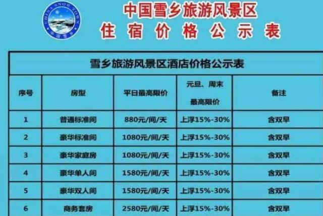 雪乡明码标价再不“宰客”,但看清价目表后,游客:绝对不去-雪乡官方网站