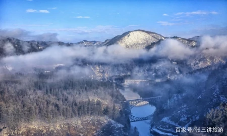 日本这条铁路,穿过秋天的红枫雪乡,吸引着中国游客打卡-日本枫树山红叶