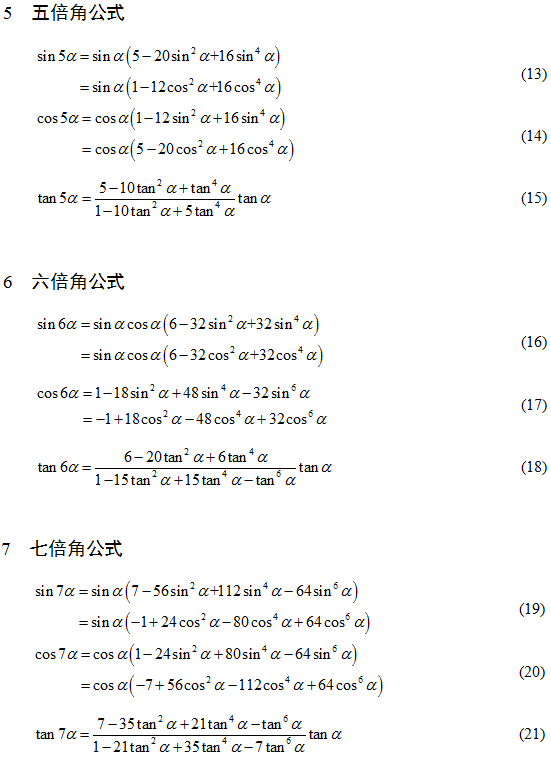 如何记住所有的三角函数公式?-三角函数公式如何记忆