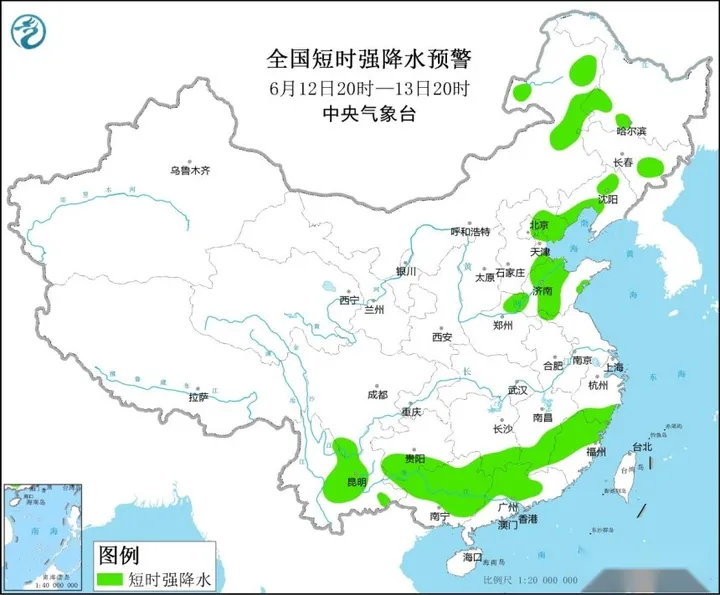强对流黄色预警继续!12省区市将有8至10级雷暴大风和冰雹-黄色预警到什么预警