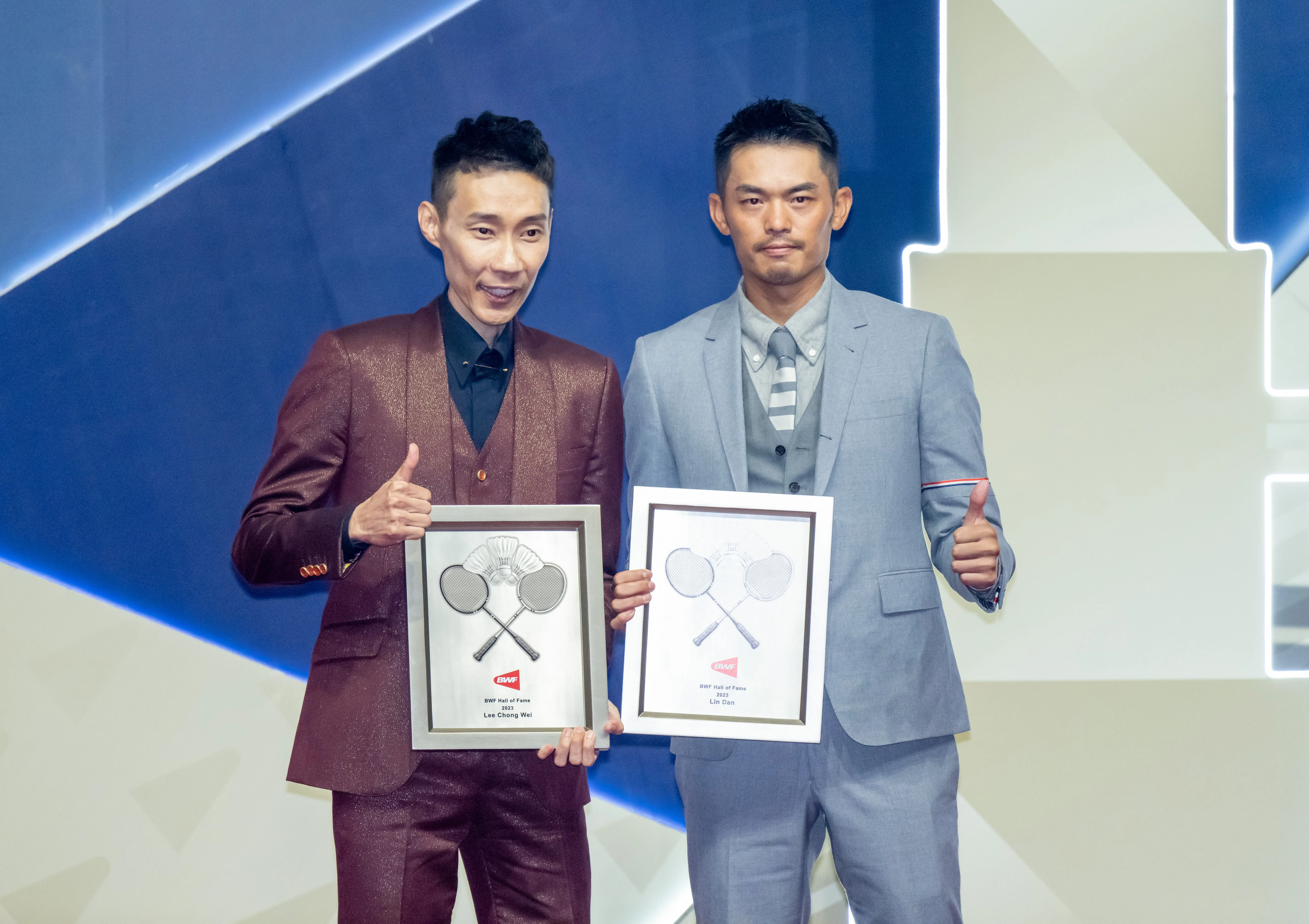 林丹、李宗伟入选世界羽联名人堂仪式举行(林丹李宗伟羽毛球比赛)