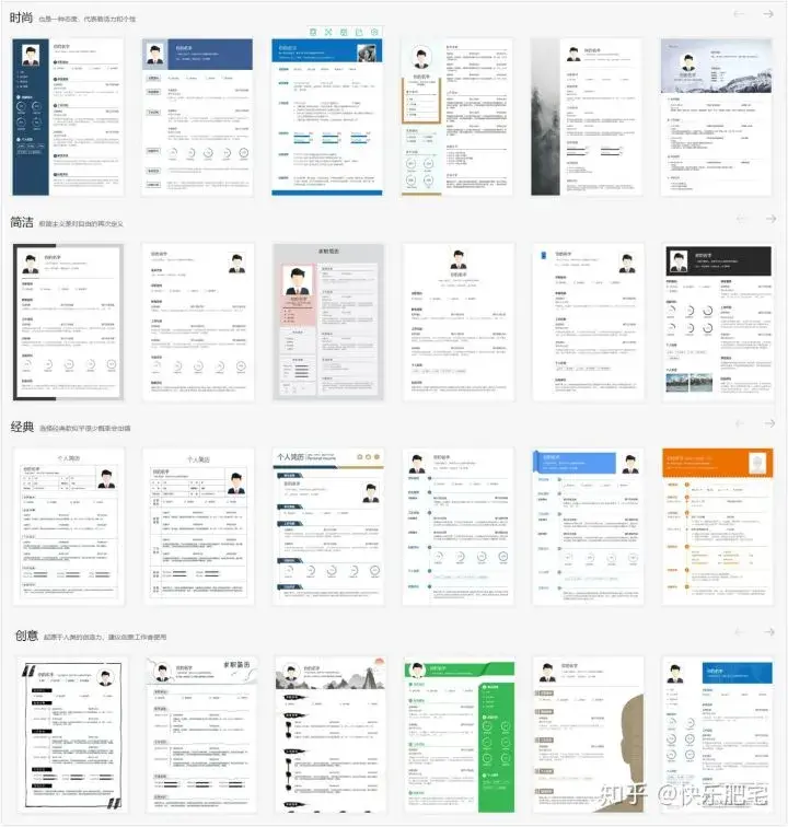 点开,这里有免费的简历模板-免费个人简历模板可编辑