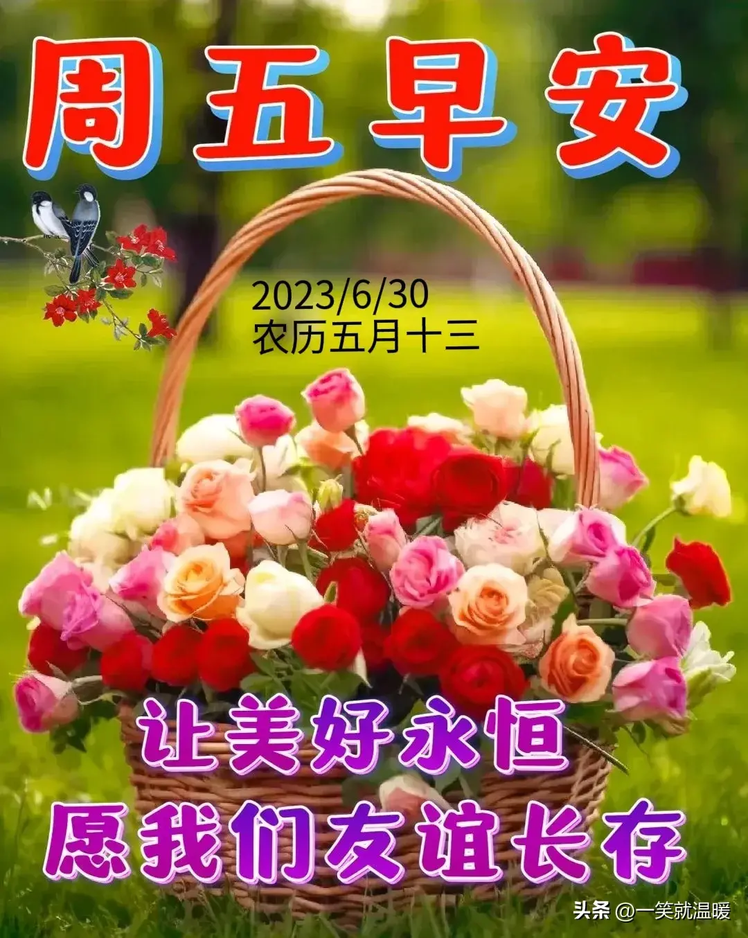 6月30日早安祝福问候图片,周五快乐早晨,平安健康-2021年6月30日早上好