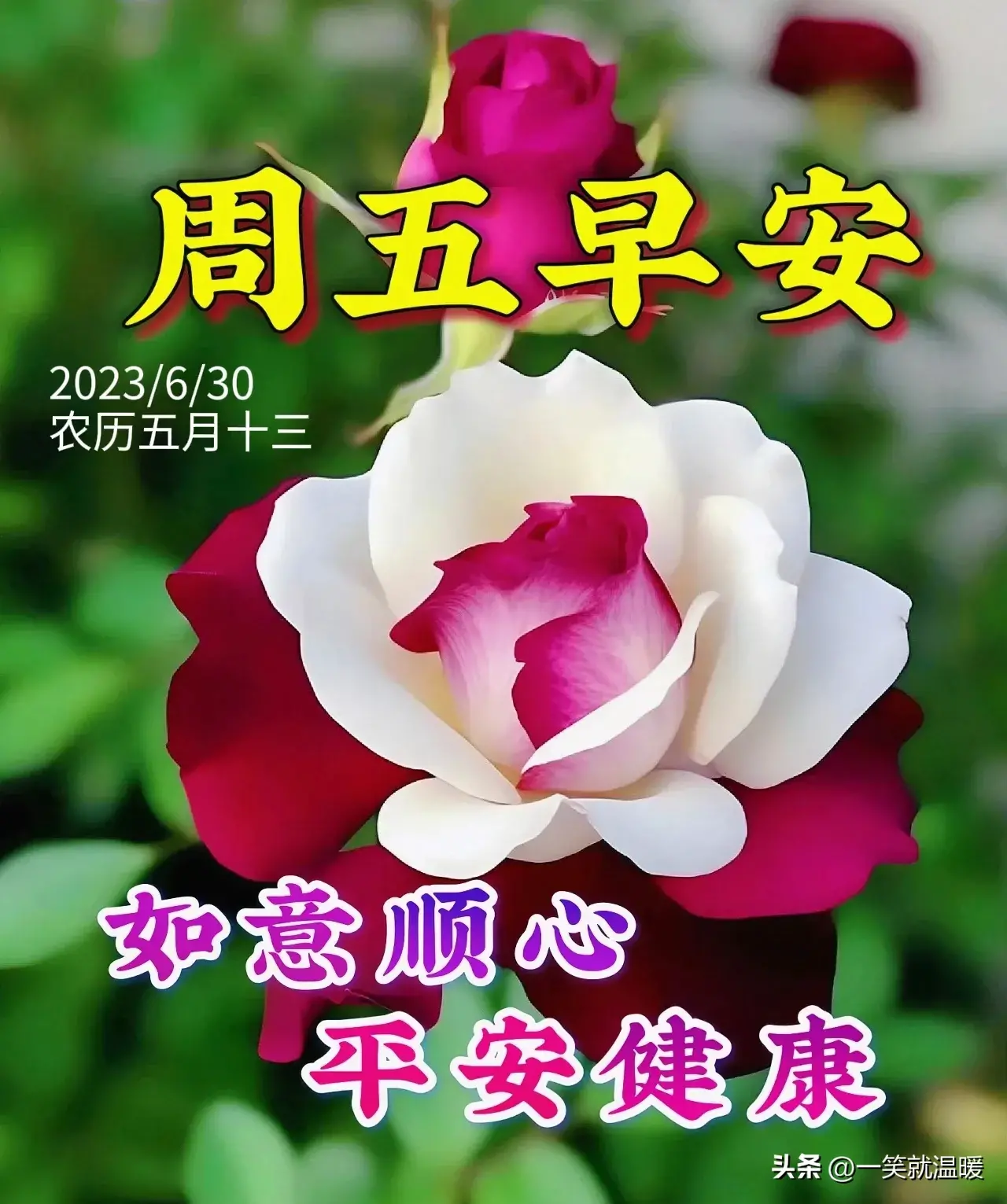 6月30日早安祝福问候图片,周五快乐早晨,平安健康-2021年6月30日早上好