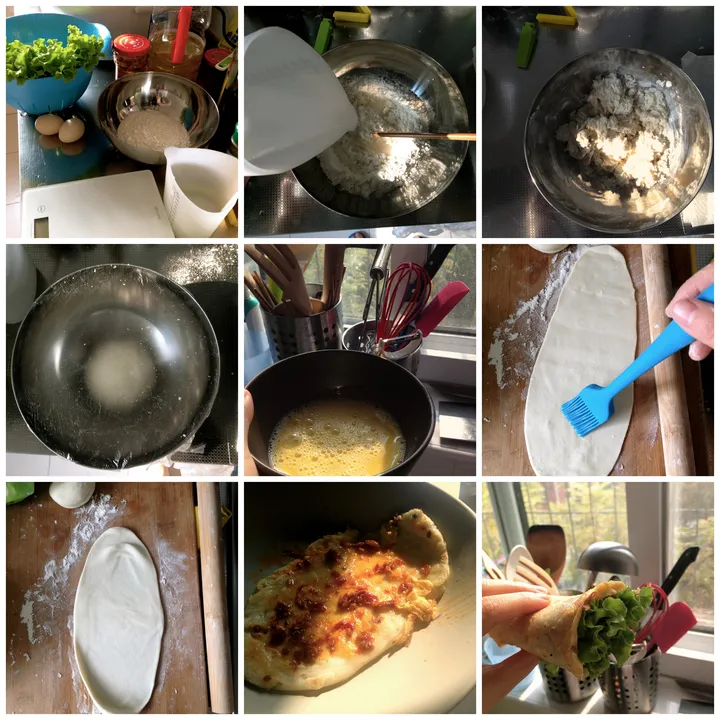 居家也可以吃到的美味早餐--鸡蛋灌饼(早餐鸡蛋灌饼的家常做法)