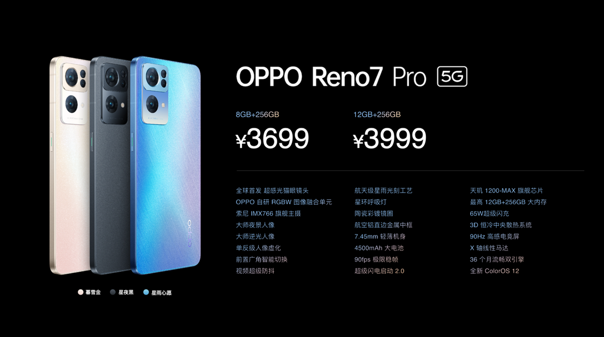 人像视频大师OPPO Reno7系列发布,这些参数有必要知道-opporeno怎么调曝光度
