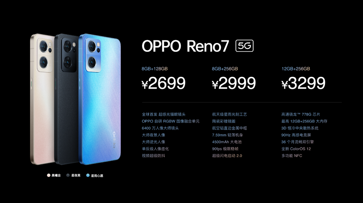 人像视频大师OPPO Reno7系列发布,这些参数有必要知道-opporeno怎么调曝光度