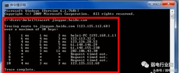 路由跟踪tracert命令详解-路由跟踪程序
