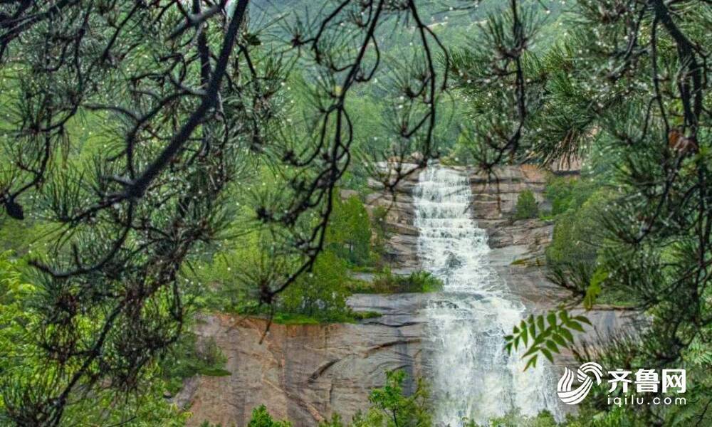 泰山飞瀑:俯注潭千尺 深藏或有龙-泰山云桥飞瀑
