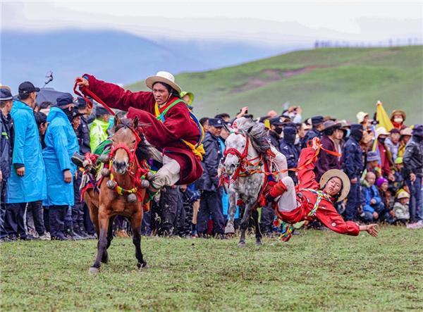 大地欢歌万马奔腾 2023天空之城·理塘“八·一”赛马会开幕-大地欢歌12强拜年